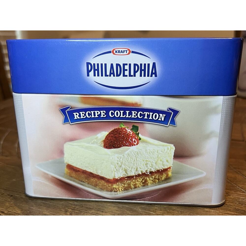 Kraft Philadelphia Recipe Collection Tin Recipe Cards In Metal Tin 2013